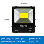 projecteur led extérieur 10w 20w 30w 50w 100w 200w ip66 moderne noir aluminium