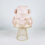 support gâteau métal or moderne 25cm 20cm présentoir cupcakes plateaux gâteaux événements anniversaire mariage