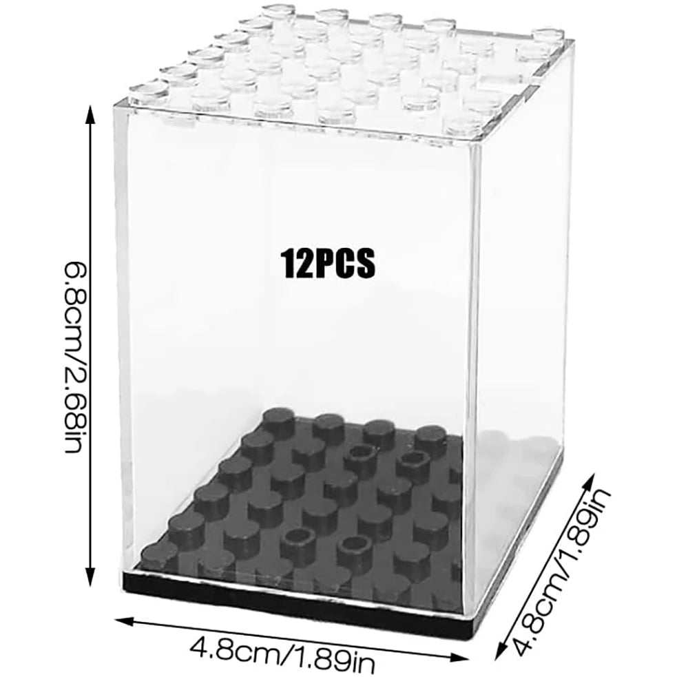 boîtes rangement transparentes figurines modernes réutilisables pliables 12pcs 24pcs 6pcs 8pcs