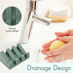 support savon silicone marron blanc vert gris bleu rose noir moderne salle bain cuisine