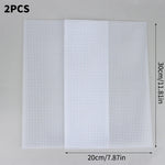 grille perforée moderne noir blanc plastique travaux manuels couture broderie tissage