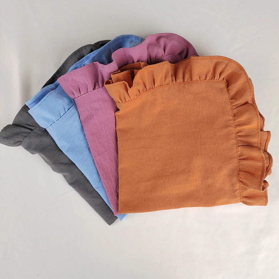 serviettes table coton doux gris orange bleu rose beige vert modernes élégantes pack 4PCS