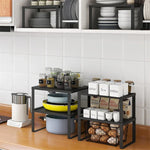 étagère cuisine métal moderne noir structure simple réutilisable multipurpose