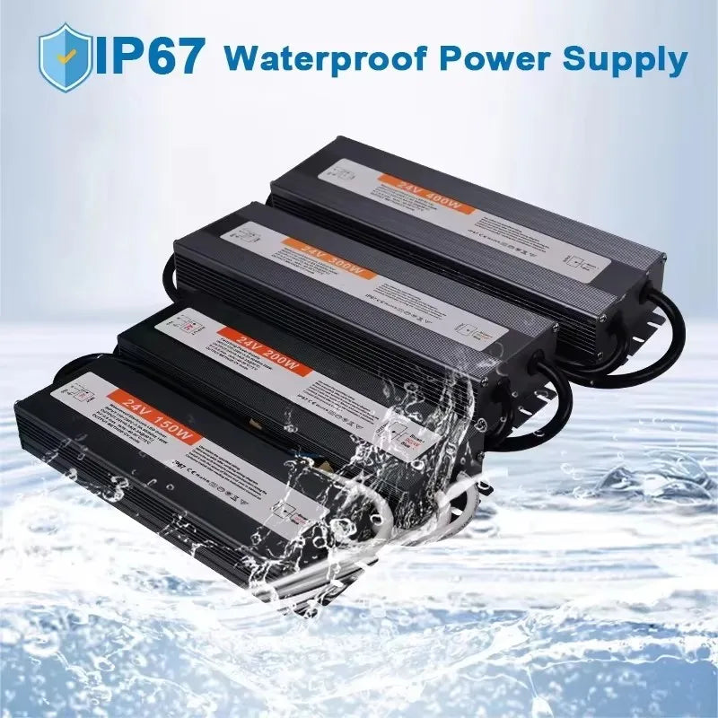 alimentation électrique led 12v 24v 60w 100w 150w 200w ip67 waterproof moderne