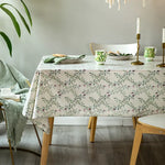 nappe fleurie imperméable résistante l'huile beige vert rose maison extérieur fête