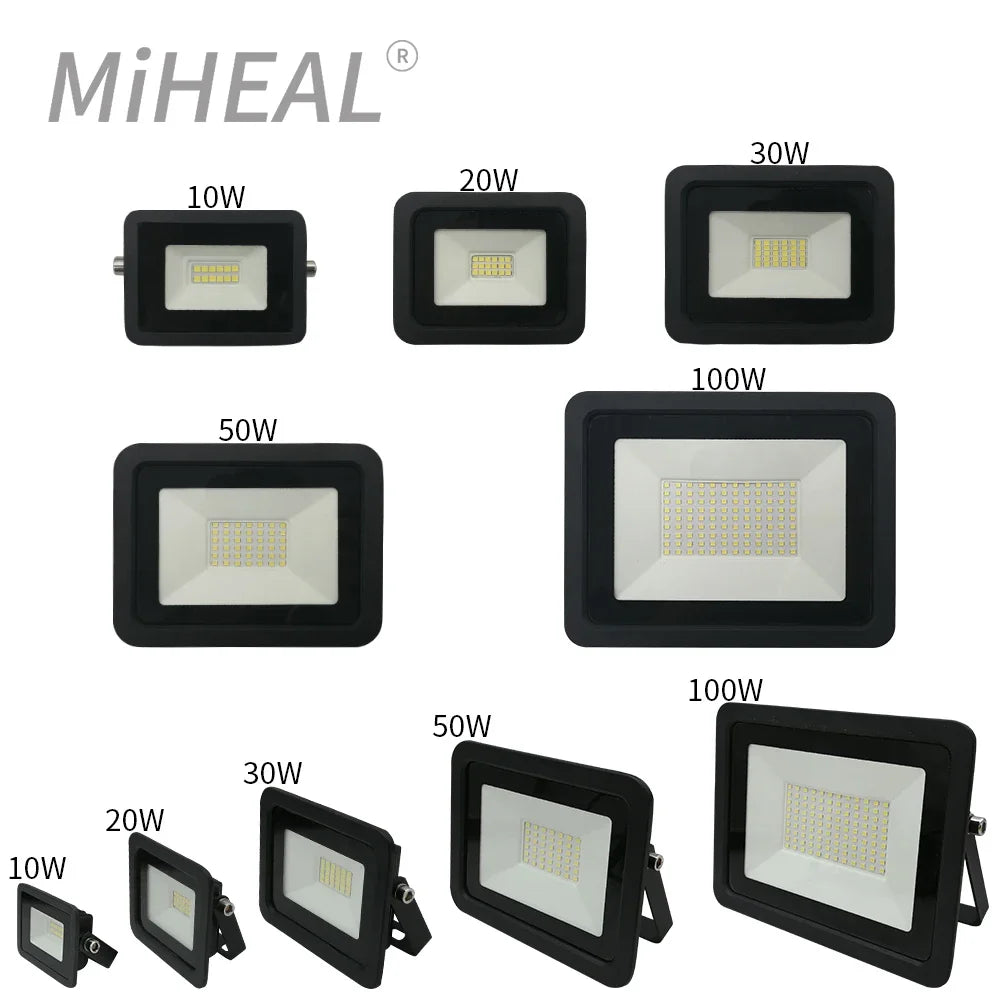 projecteur led industriel ip68 noir moderne 10w 20w 30w 50w 100w