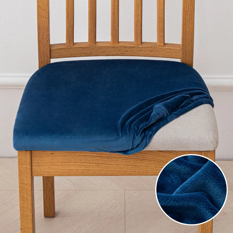 housse chaise extensible velours uni fauteuil cuisine salon moderne lavable