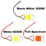 module led 20w 30w 50w blanc full spectrum adhésif câbles noirs rouges moderne éclairage