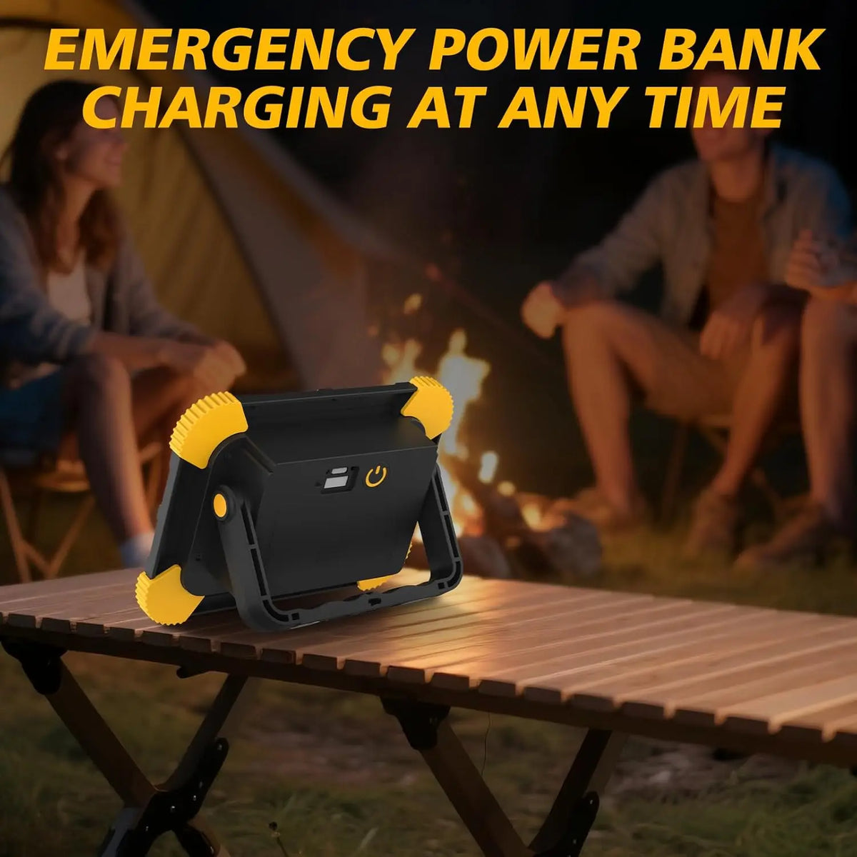 lampe travail led portable noir jaune moderne clips magnétiques rechargeable certification rohs ccc