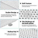coussin bain blanc maille fine antidérapant suction cup confortable accessoire baignoire sécurité salle bain