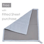 drap housse coton gris argent antimicrobien conducteur lit adulte simple moderne minimaliste