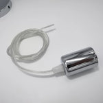 lampe suspendue moderne câble électrique 0.5m 0.8m 1m 1.5m blanc noir chrome