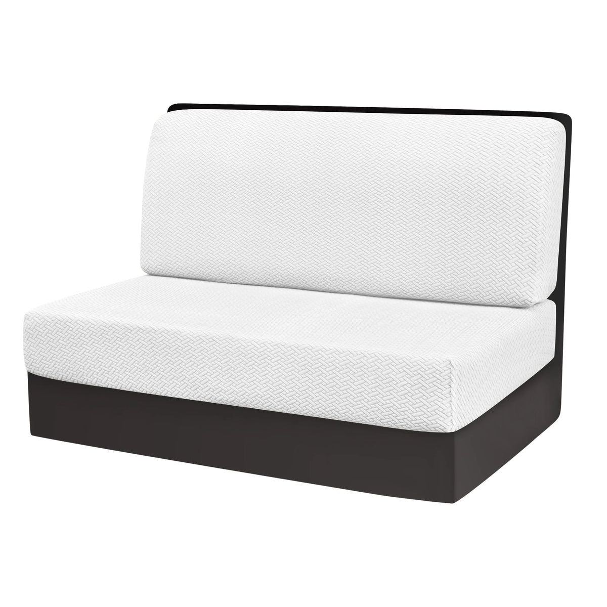 coussin banquette vert tissé motifs géométriques moderne housses extensibles polaire 100 polyestère