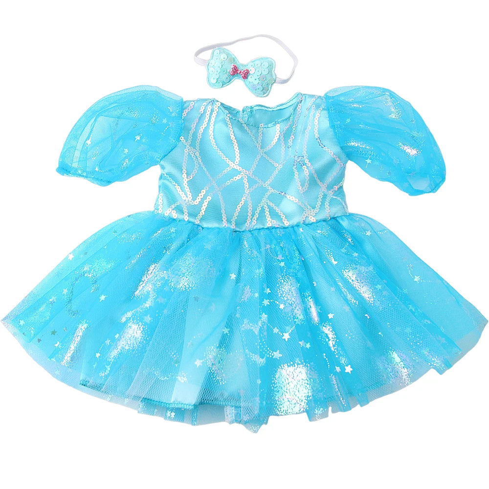 Jupe tutu rose bleu princesse tulle sequins dorés argentés motifs fleurs