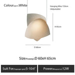 lampe suspendue moderne blanc rayures horizontales opacité cordon interrupteur 2000 82000 lumens