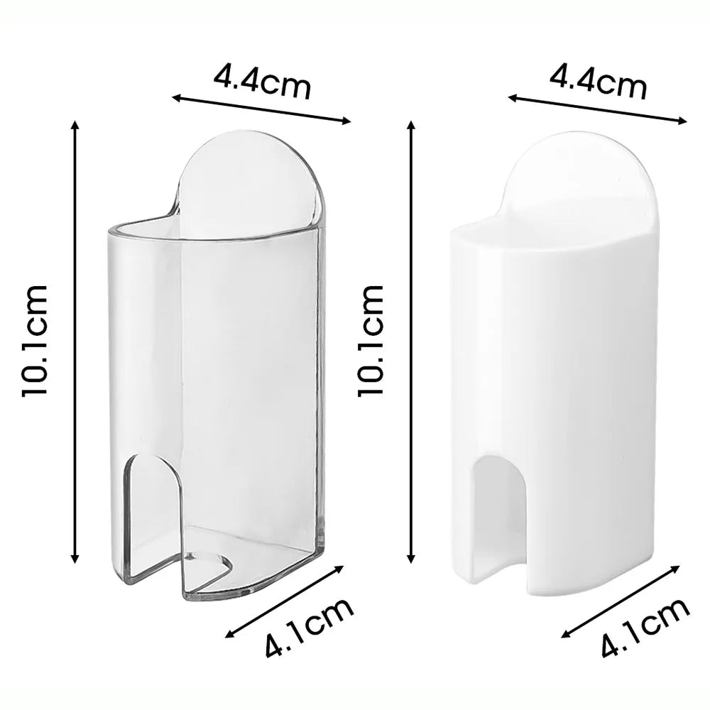 porte brosse dents adhésive transparente moderne support salle bains blanc simple minimaliste