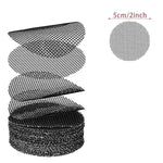 filtre graines noir maille fine pratique adhésif 10x10cm 7.5x7.5cm drainage plantes pots jardinerie