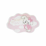 tapis rose clair blanc chaton nuages good night baby moderne chambre enfant résistant