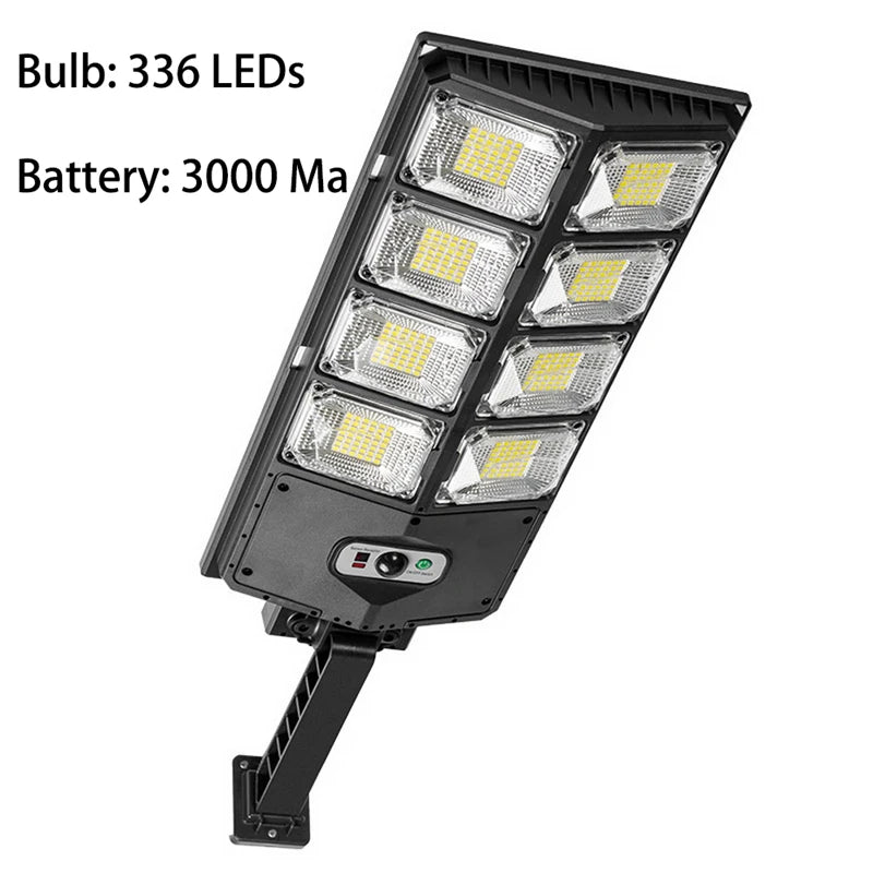 lampe rue led solaire détecteur mouvement moderne sans fil 10000 lumens
