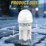 ampoules led blanc 12v t10 w5w 194 modernes +25 brightness opaques 2ans warranty