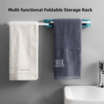 porte serviettes pliable mural respectueux environnement bleu gris moderne adhésifversible empilable.stocké