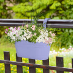 Paniers fleurs suspendus violet vert rose blanc modernes crochets détachables chromés mur decoration maison