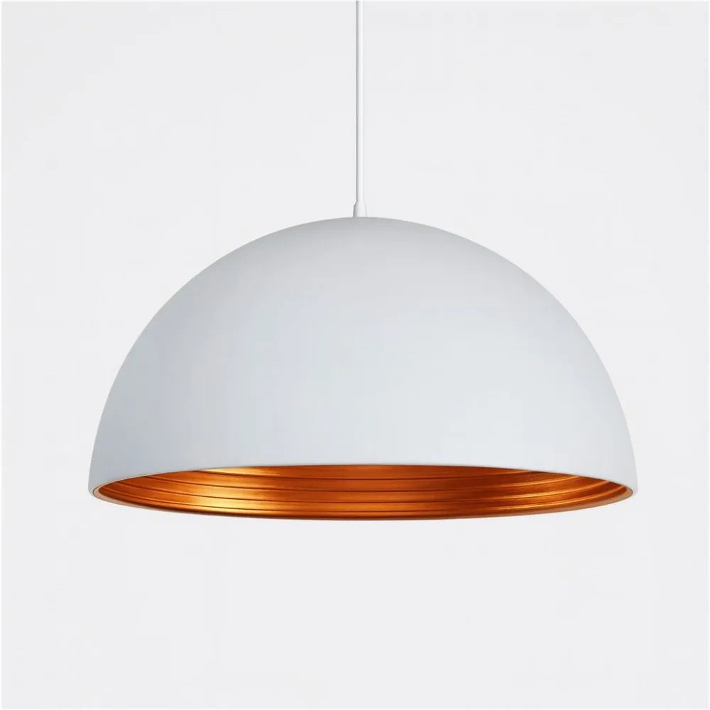 Suspension lumineuse moderne noir or ampoule e27 câble suspendu chambre salon ronde lisse