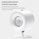 lampe murale led sans fil aimantée rotation 360 degrés noir blanc moderne