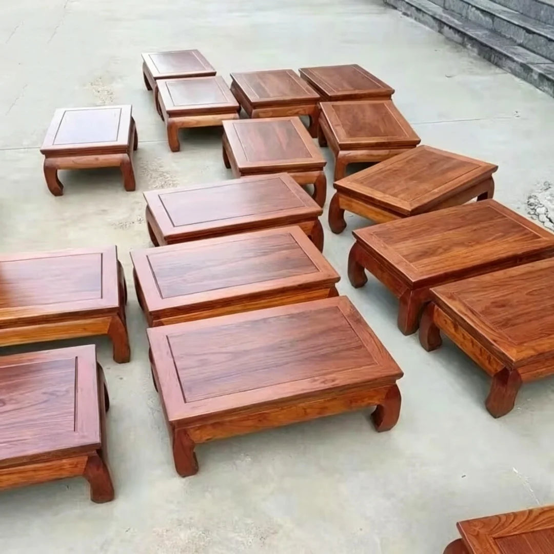 table basse bois naturelle classique minimaliste marron foncé sans fixation