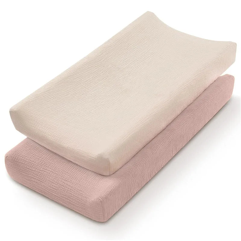 coussin changement bébé couverture tissu floral moderne doux rose beige