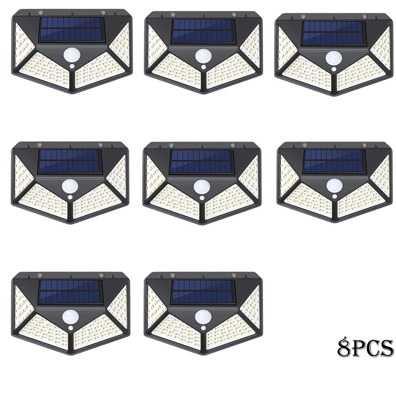 lampe murale solaire motion sensor led moderne extérieure ip65 garage jardin porte