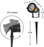 spots paysage led modernes noirs étanches ip65 pack 10w 5w 20 unités 20 vis