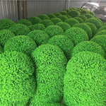 boule herbe artificielle verte moderne extérieur décoration jardin balcon mariage exposé