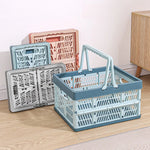 panier pliable multifonctionnel gris rose clair utilisation multiple respectueux environnement picnique shopping pliable moderne