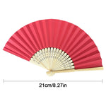 éventail pliant main papier bambou rayures horizontales classique blanche blanc rose rouge Jaune Noir