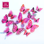 papillons décoratifs 3d imprimés brillants multicolores adhésifs décoration murale enfants vert bleu orange rose