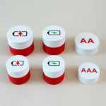 boîte piles blanc rouge moderne grille rangement piles aaa aa étanche portable