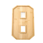 plaque chiffres bois moderne fruits gâteau pizza décor anniversaire bébé événement culinaire naturel minimaliste