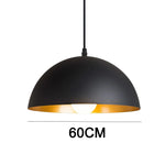 suspension lumineuse moderne câble suspendu aluminium noir doré 30cm 35cm 40cm 50cm 60cm