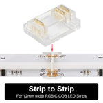 ruban led cob rgbic transparent moderne clips connecteurs 24v certifié rohs ul