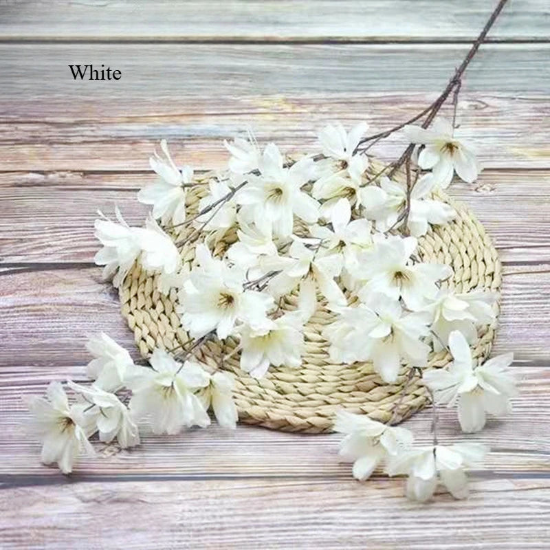 bouquet artificiel multicolore décoration intérieure moderne anniversaire mariage minimaliste fleurs soie petites