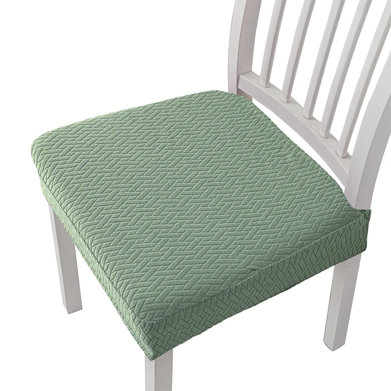 coussin chaise moderne tissé carreaux noir gris vert beige élasthanne polyester lavable adhésif protection