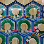 module led capteur tactile vert imprimé composants électroniques circulaire DIY ambiance festive
