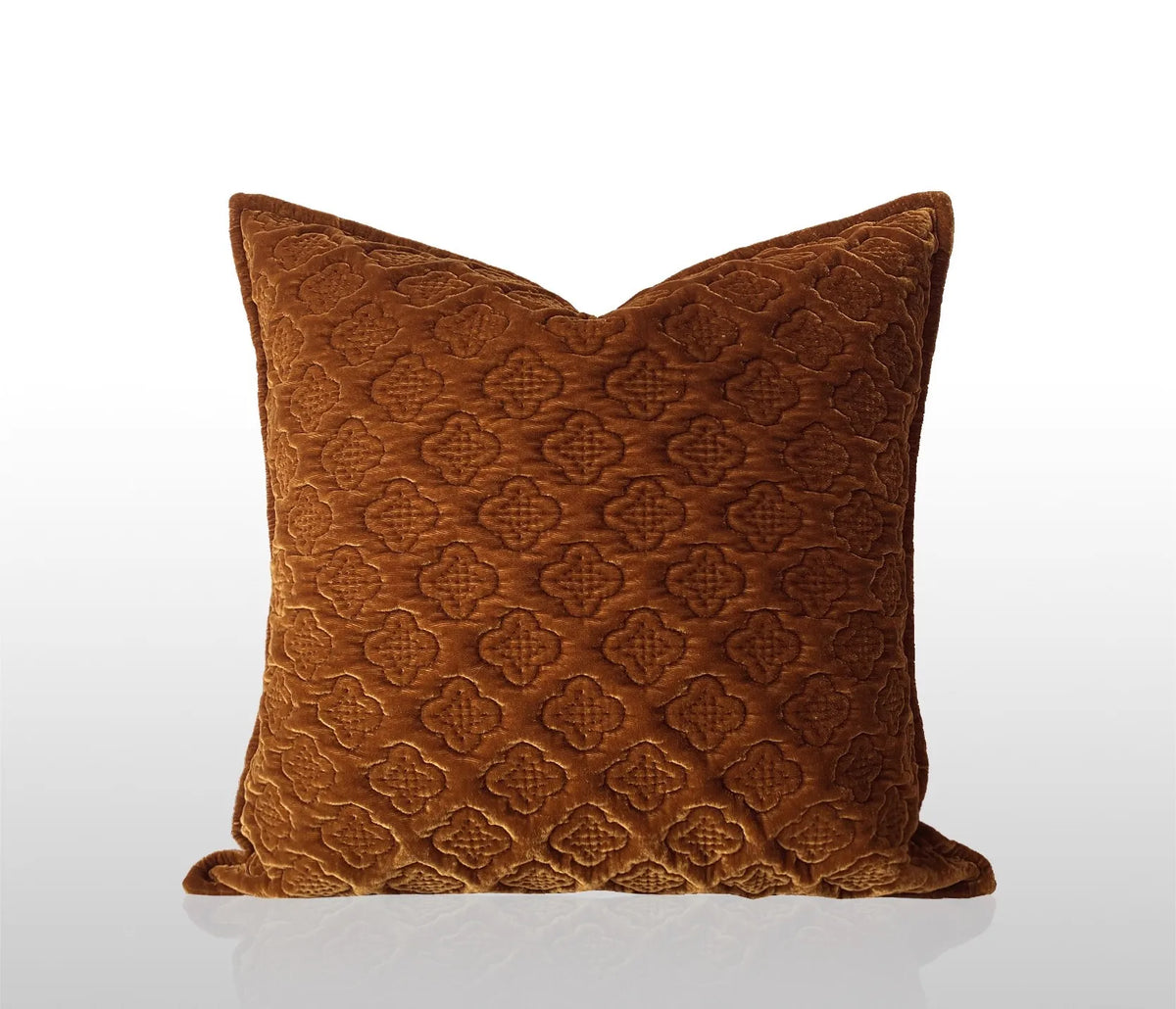 taies d'oreiller jacquard patchwork moderne rayées marron doré élégantes respectueuses environnement adhésives maison