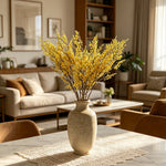 bouquet artificiel fleurs soie naturel intérieur décoration maison anniversaire blanc rouge jaune rose