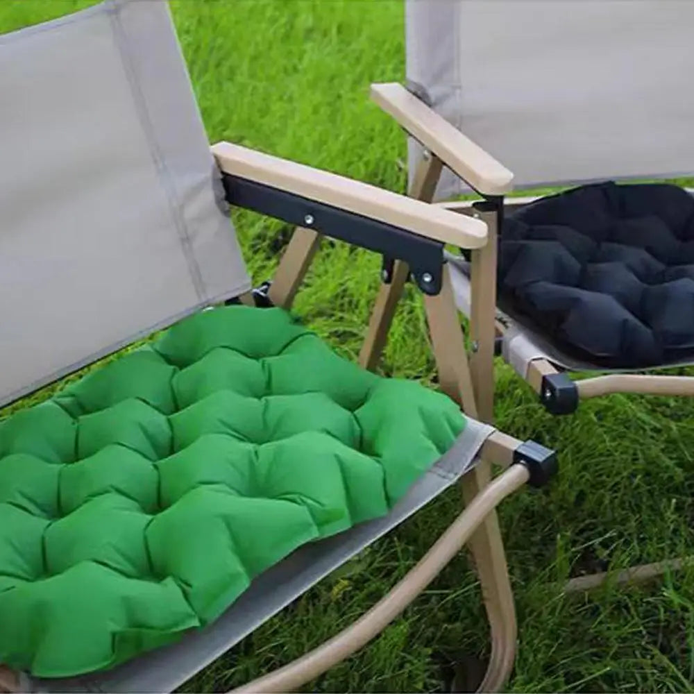 coussin gonflable tufté moderne vert bleu marine gris anti escarres portable camping