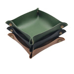 porte monnaie pliable simili cuir moderne vert foncé noir marron rose gris dorés 20cm