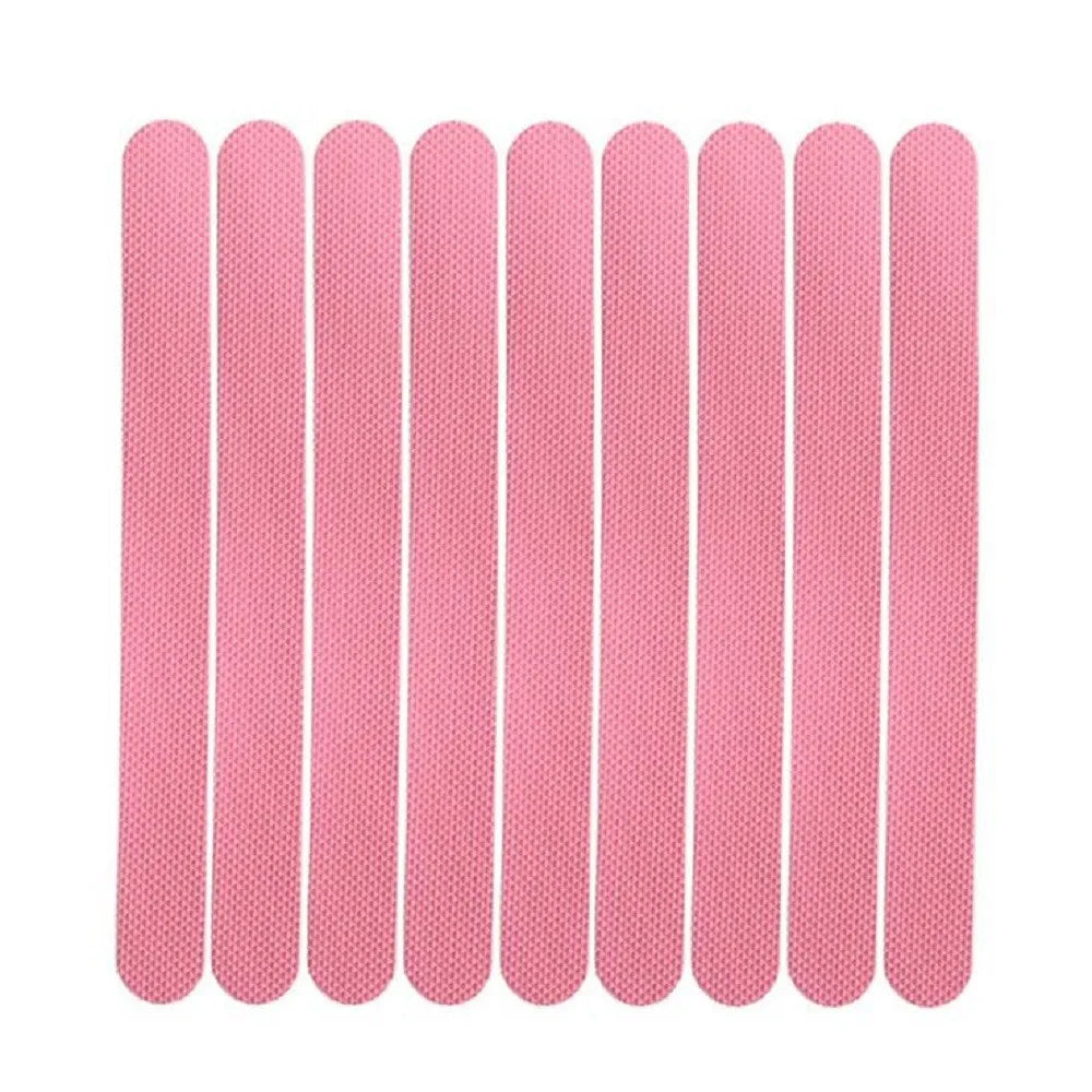 bandelettes adhésives antidérapantes blanc noir texture micro poreuse moderne adhésif respectueux environnement sécurité baignoire