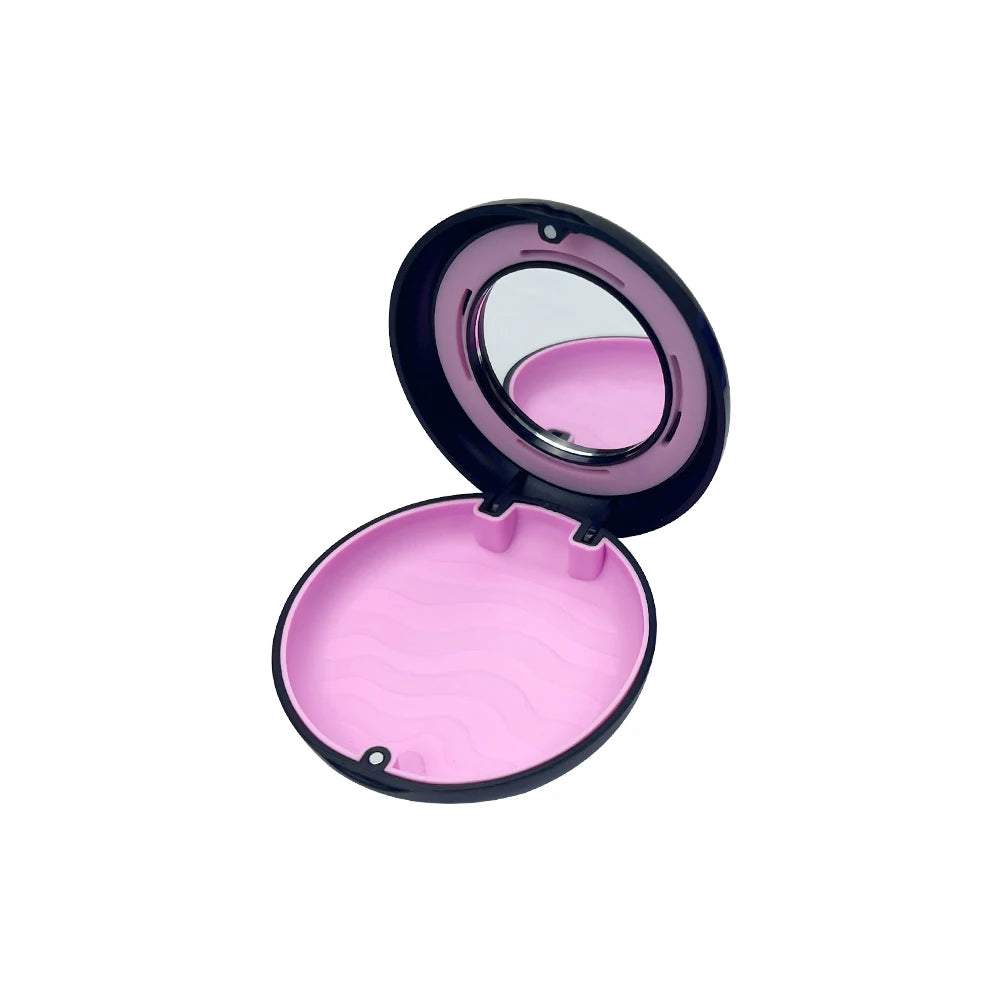 boîte rangement accessoires dentaires noir bleu moderne miroir orange rose violet