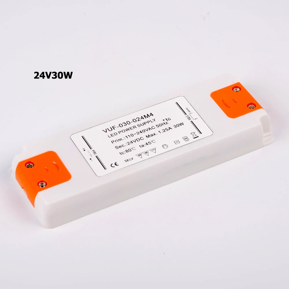 transformateur led ultrafin 12v 24v blanc orange moderne terminal blocks 12w 15w 30w 50w